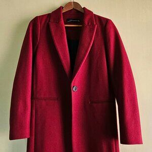 Zara Elegant Women Fall Collection Burgundy Red Blazer (S)